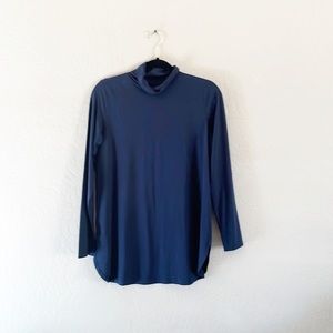 🌿Final Sale J.Jill Navy Blue Knit‎ Tunic Top